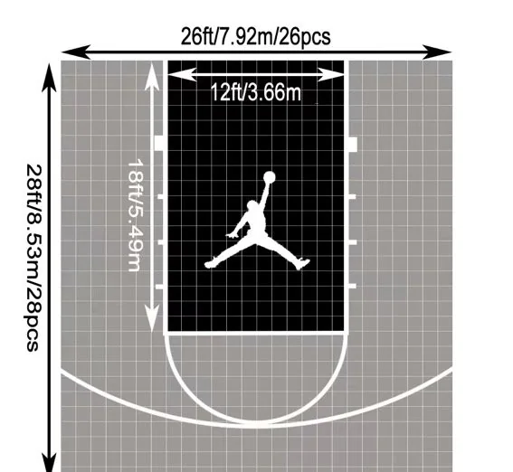Layout diagram for grey with a black key, Design 3
